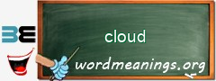 WordMeaning blackboard for cloud